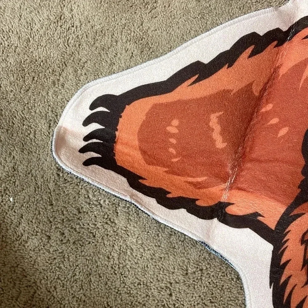 Unbranded Orange Bear Rug for‎ Kids